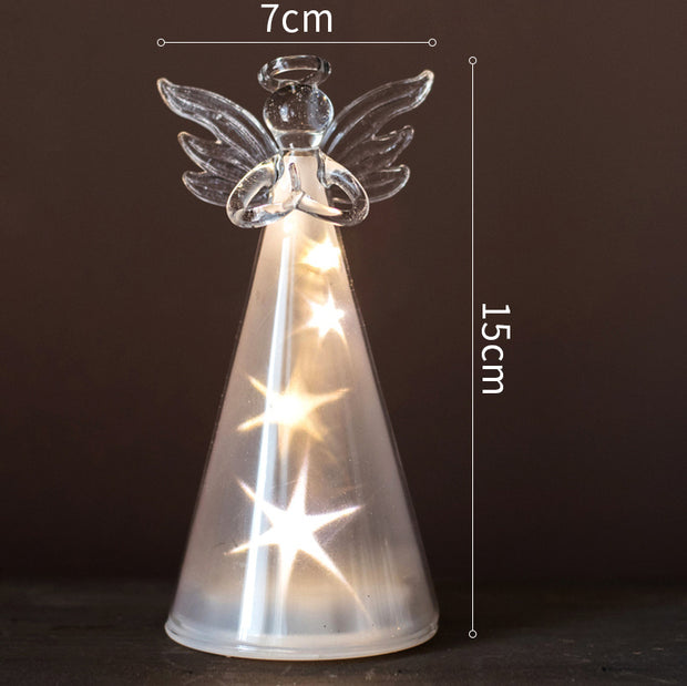 Angel Glass Light Night Light Christmas Ornament Gift