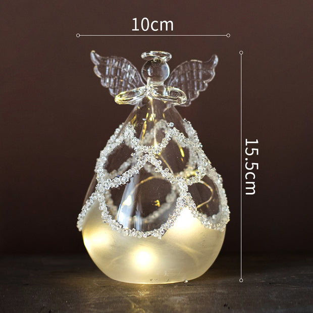 Angel Glass Light Night Light Christmas Ornament Gift