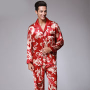 Men's Long Sleeve Pants Pajamas Set